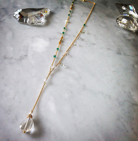 Long Crystal Necklace